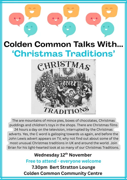 Colden Common Talks With... 'Christmas Traditions'