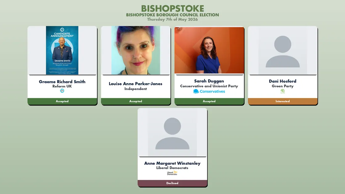 Video thumbnail for Bishopstoke Ward hustings