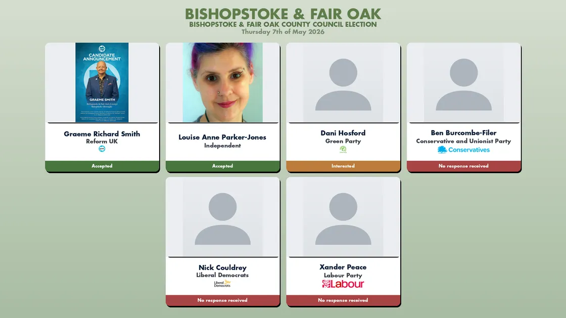 Video thumbnail for Bishopstoke & Fair Oak Ward hustings