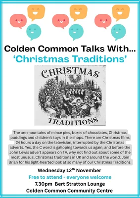 Colden Common Talks With... 'Christmas Traditions' Image