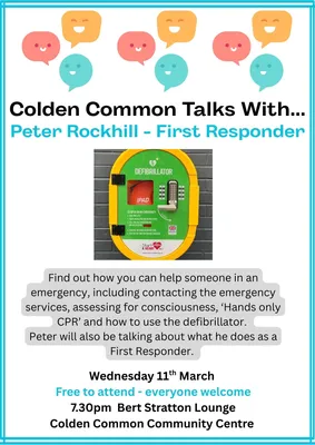 Colden Common Talks With... Peter Rockhill - First Responder Image