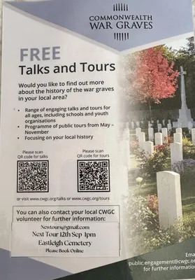 Commonwealth War Graves Free Talks and Tours Commonwealth War Graves Free Talks and Tours Image