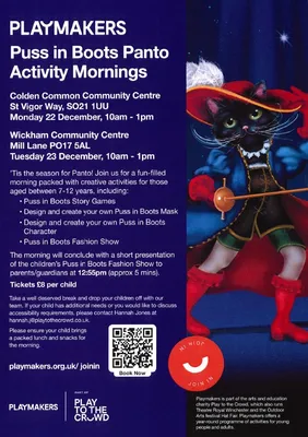Puss in Boots Panto Activity Morning Image