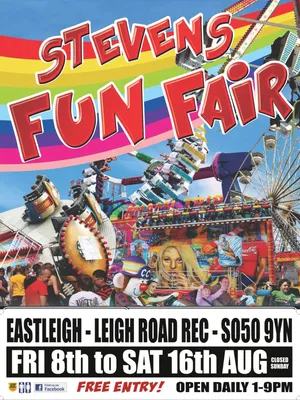 Stevens Fun fair in Eastleigh Stevens Fun fair in Eastleigh Image